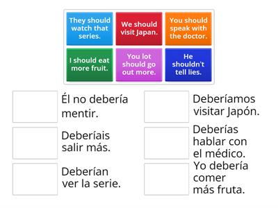 Debería/Should- Sentences- mixed