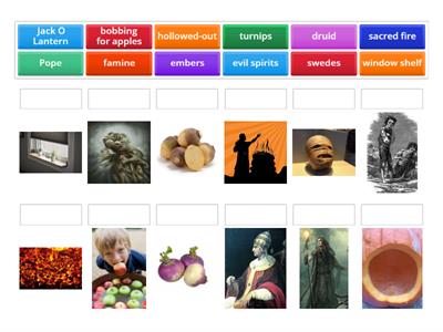 Halloween Upper Intermediate pre-task vocab