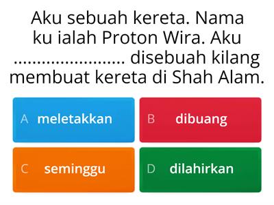  Kuiz Karangan Autobiografi Tahun  4 : Cikgu Zahir