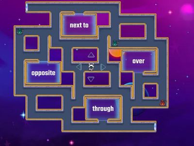 Grade 5 Prepositions Maze chase