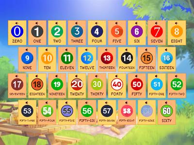 5. NUMBERS - 0 TO 60