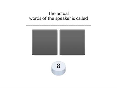 STARTER ACTIVITY - DIRECT AND INDIRECT SPEECH EXERCISES 