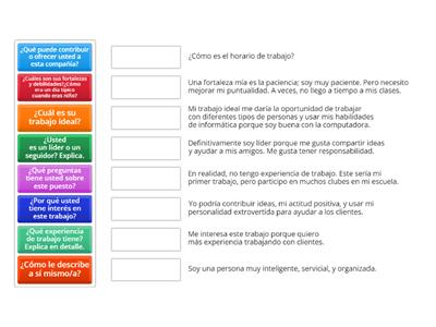 L3M3 IPS Entrevistas Formales: Trabajo