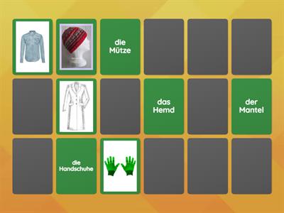 Die Kleidung - pexeso