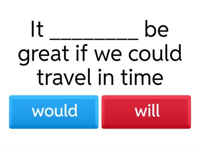 Second and First Conditional