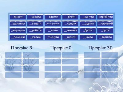  Префікси з-, с-, зі-