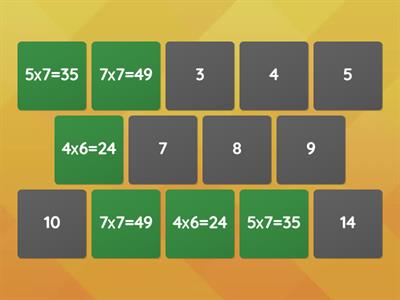 Умножение и деление до 7