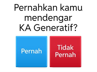 Konsep Dasar KA Generatif