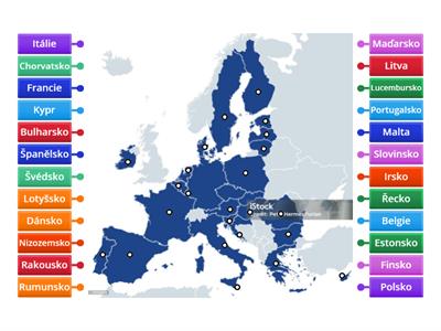 Státy EU -  Které tři chybí?