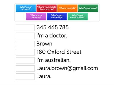 Personal information