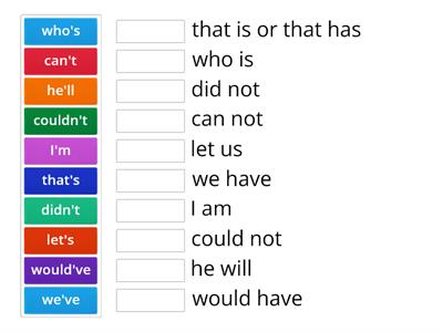 Contractions Skills Unit 2 Lesson 4