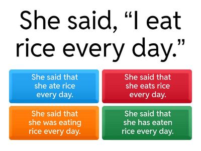 Direct and Indirect Speech