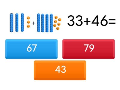 2 digit addition (with base 10 blocks)