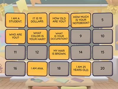 QUESTIONS AND ANSWERS- VERB TO BE 