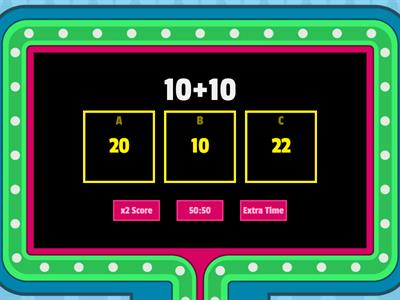 Adding two digit numbers that are multiples of 10 