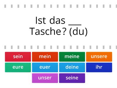 Possessivpronomen im Nominativ