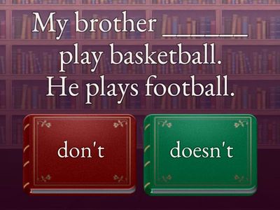 sSimple Present Negative Form