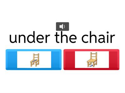 Prepositions on/in/under