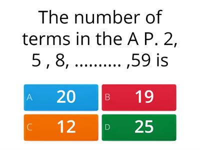  Arithmetic progression -6