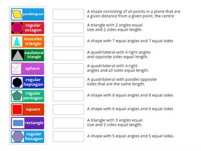 Geometric Shapes Match Up