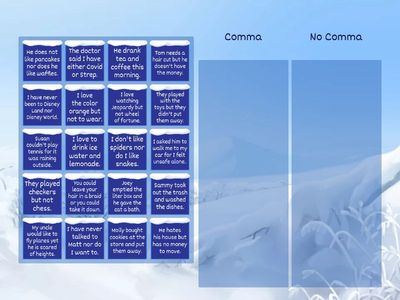 Comma or no comma? 