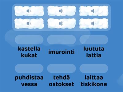 C2U5+U6 harjoittelua kokeeseen: kotitöiden kuuntelua (C2 tekstikirjan sivu 39)