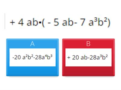  ALGEBRA: moltiplicazione tra monomio e polinomio