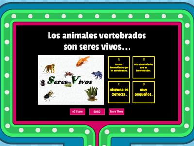 Reino animal. Vertebrados-invertebrados.