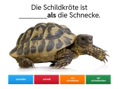 Vergleich und Steigerung der Adjektive (Komparativ/ Superlativ) 