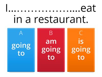 Future with "going to"