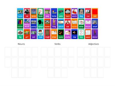 Nouns, Verbs & Adjectives