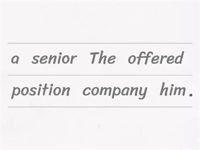 Subject + Verb + Indirect Object + Direct Object (SVIO)
