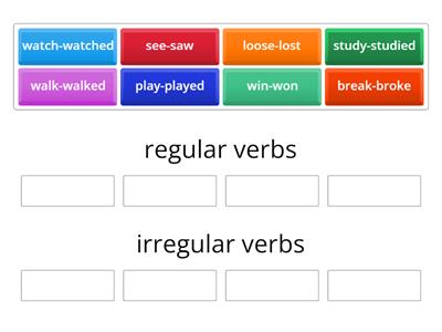  the regular and irregular verbs: