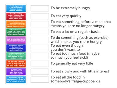 Eating idioms