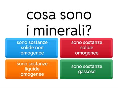 scienze rocce