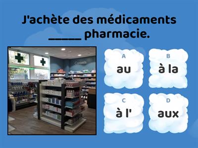 Cosmo 1 D2L3 - Les prépositions au, à la, à l', aux