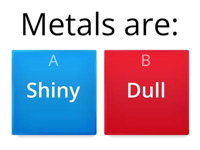 Metals and non-metals