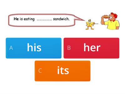 Possessive adjectives 