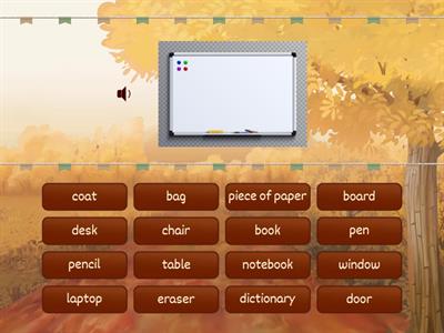 PE 1 - Objects in the classroom 2
