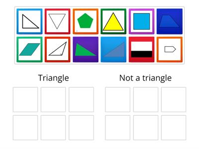  2D shape sort triangles