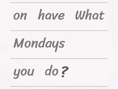 Unit 4: Writing- School subjects