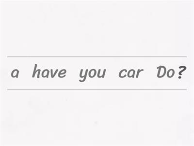 Word Order in Questions