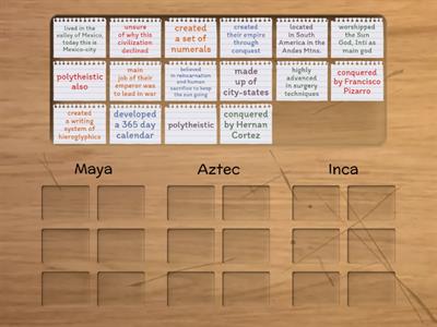 Maya, Aztec & Inca Matching 