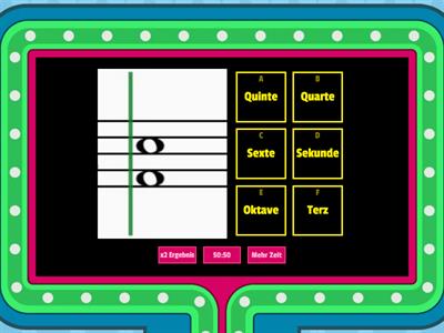  Um welches Intervall handelt es sich? Spielshow