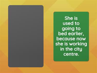 used to, be used to, get used to