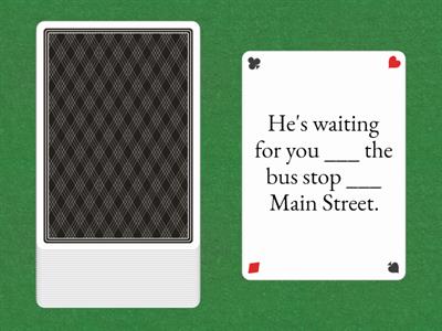 Prepositions Activity: in/on/at