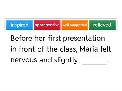 Expert Advanced Unit 1B Feelings