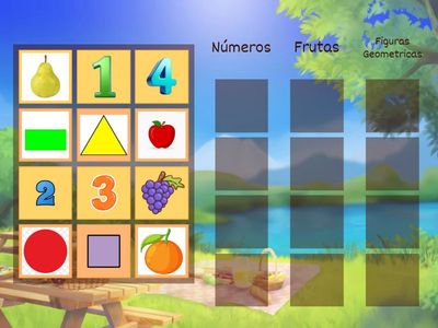 Ordena en su grupo correspondiente : Clasificación 