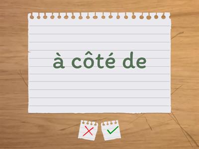 prépositions de lieu