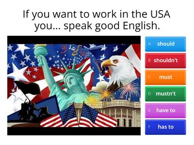  Modals should have to must